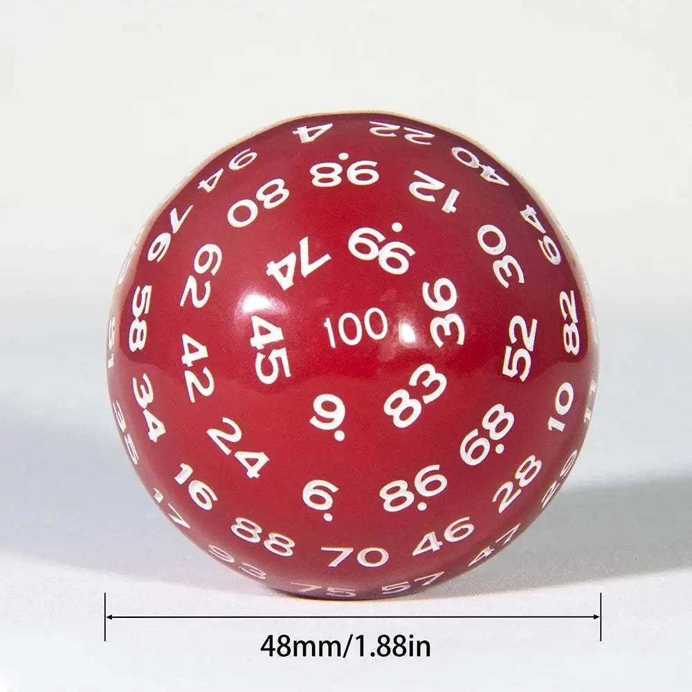 High-Quality D100 Polyhedral Dice Set with Colorful Acrylic Finish for Tabletop Role Playing Games and Kids Parties - ToylandEU