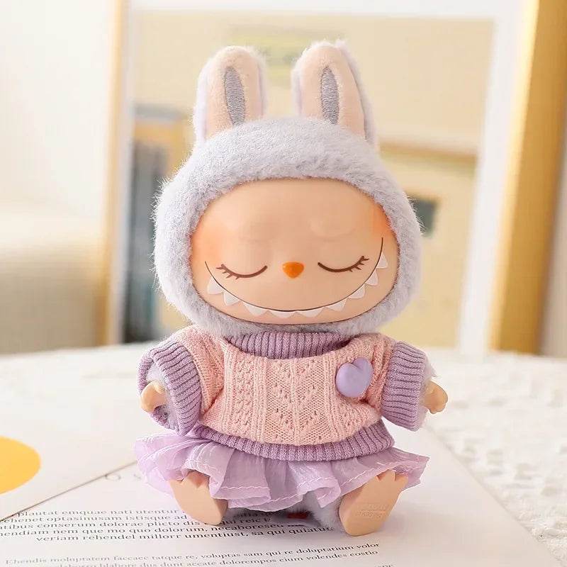 High-Quality Doll Accessories Summer Yarn Skirt Hat for Labubu Clothes Dolls Labubu - ToylandEU