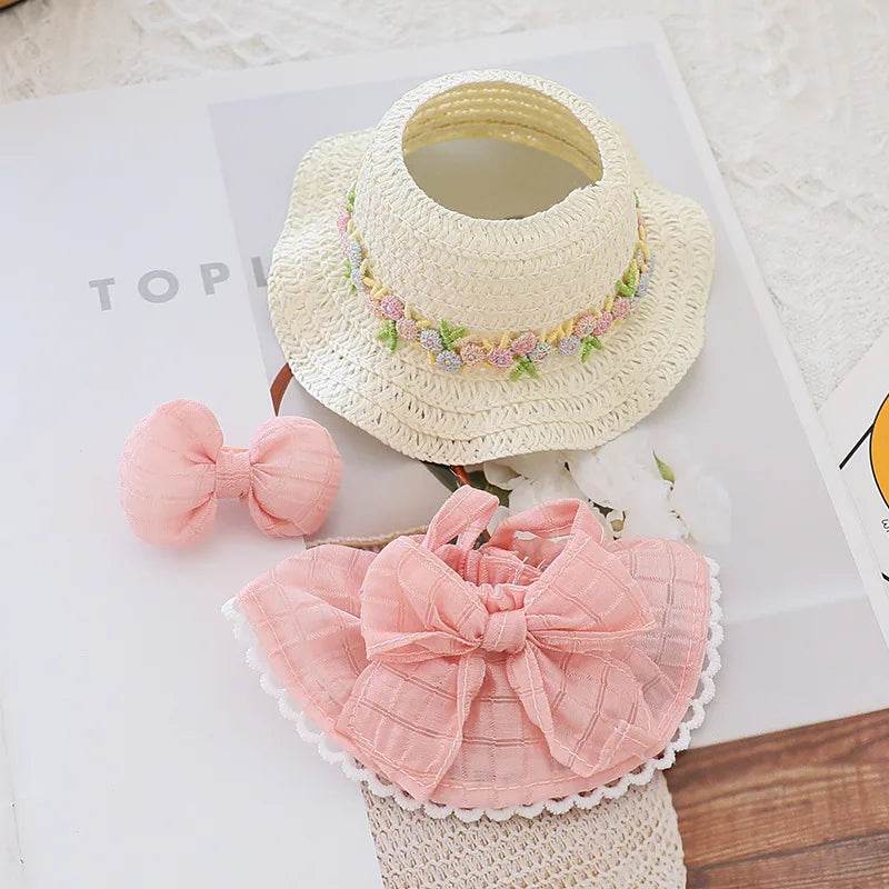 High Quality Doll Clothes Summer Straw Hat Skirt for 17cm Labubu Dolls Girls Party Accessories Labubu - ToylandEU