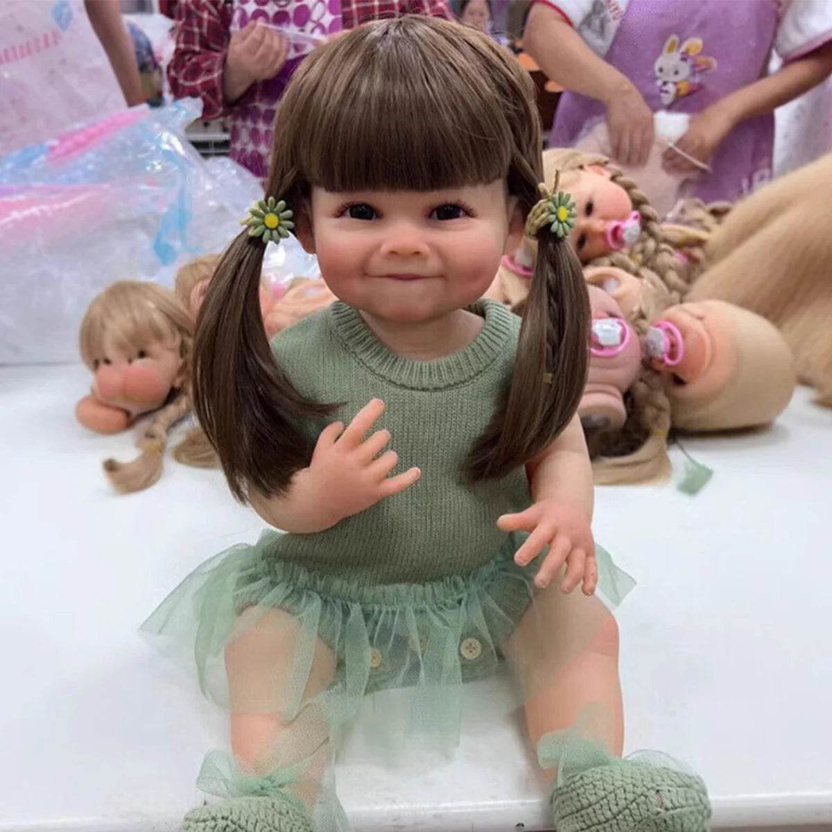 High-Quality Full Body Silicone Newborn Baby Doll with Realistic Touch for Kids and Collectors - ToylandEU