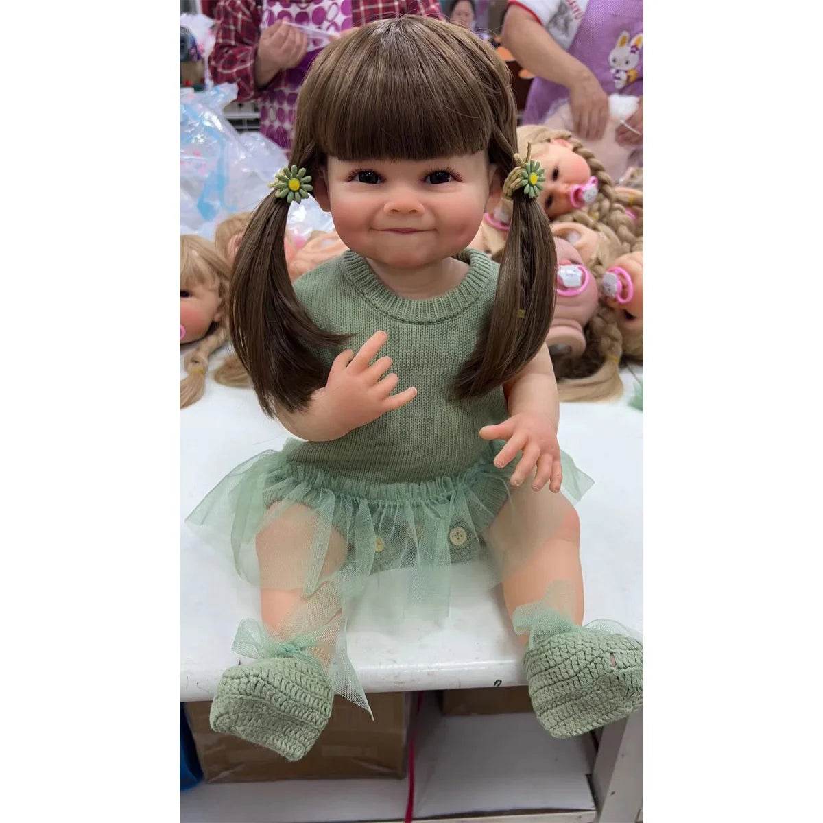 High-Quality Full Body Silicone Newborn Baby Doll with Realistic Touch for Kids and Collectors - ToylandEU