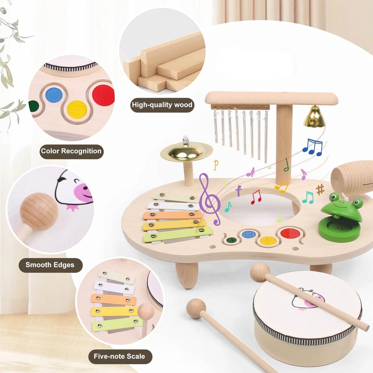 High-Quality Kids Drum Set with Educational Features for Toddlers Aged 3 to 6 - ToylandEU