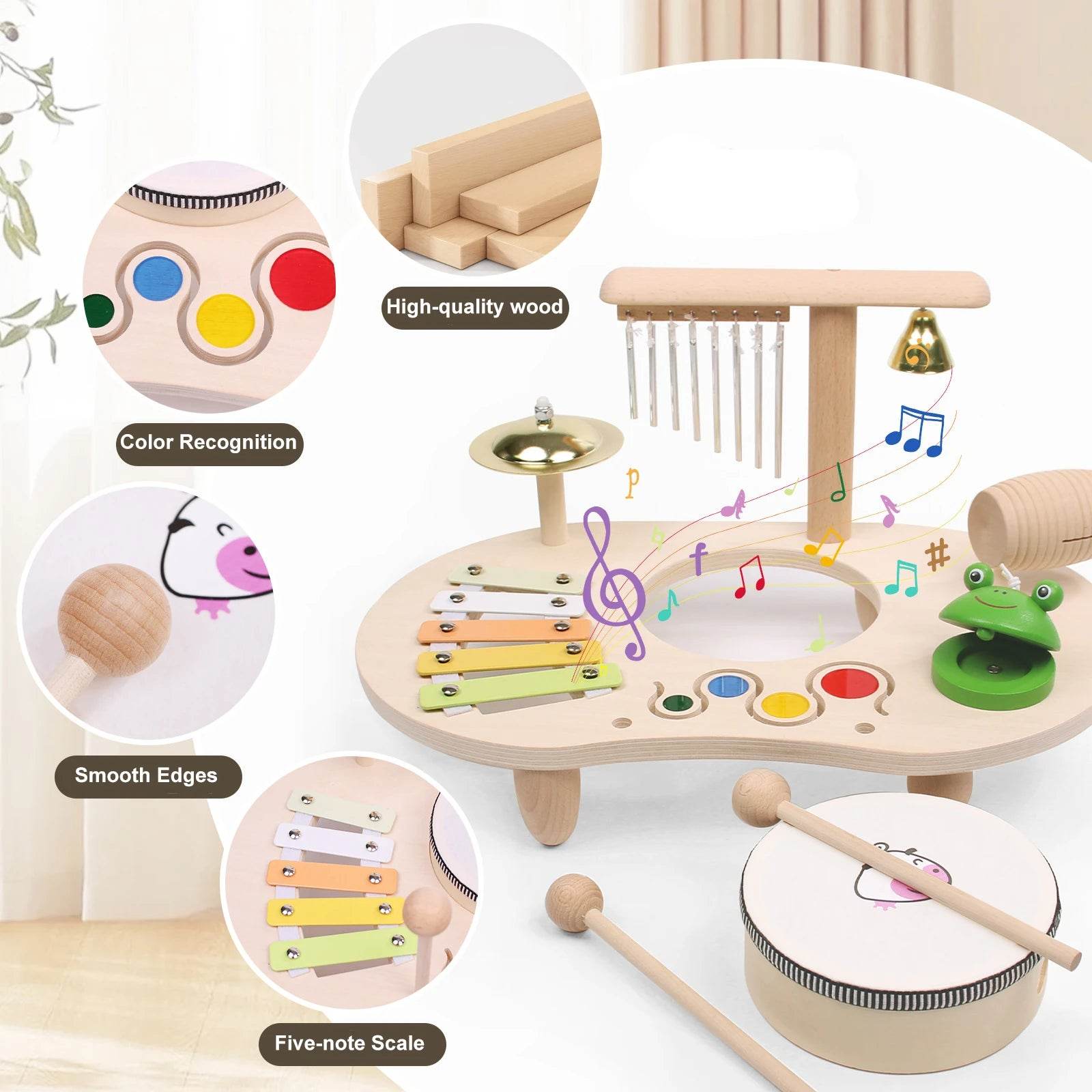 High-Quality Kids Drum Set with Educational Features for Toddlers Aged 3 to 6 - ToylandEU