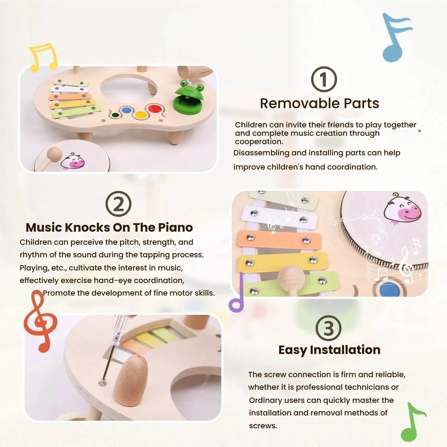 High-Quality Kids Drum Set with Educational Features for Toddlers Aged 3 to 6 - ToylandEU