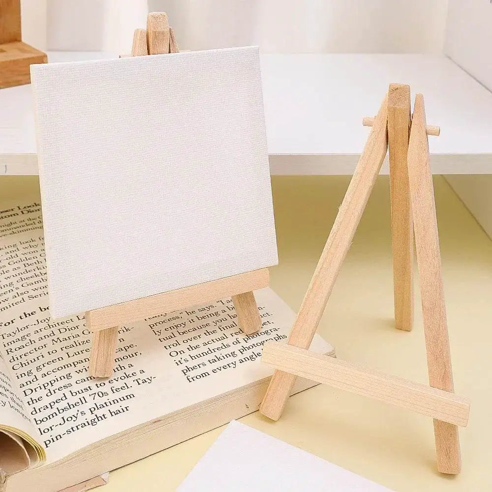 High-Quality Mini Canvas Easels Set with Foldable Stand for Artists and Craft Enthusiasts - ToylandEU