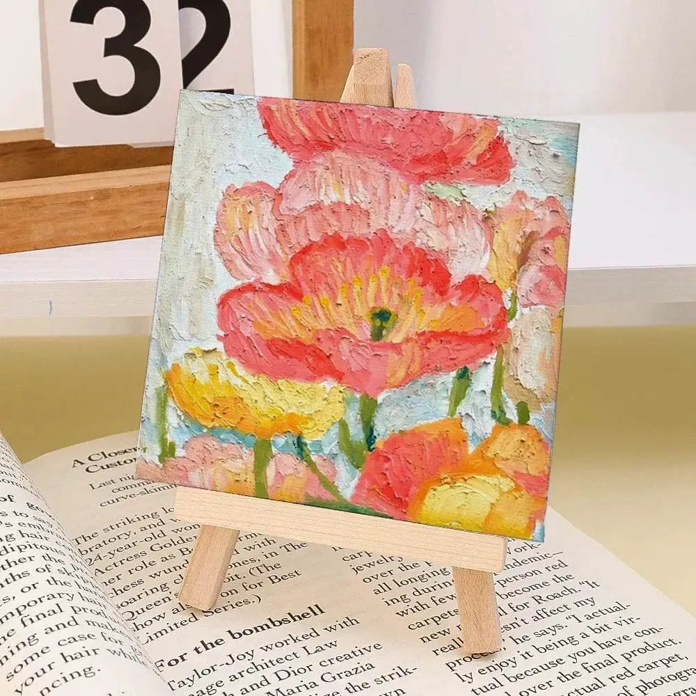 High-Quality Mini Canvas Easels Set with Foldable Stand for Artists and Craft Enthusiasts - ToylandEU