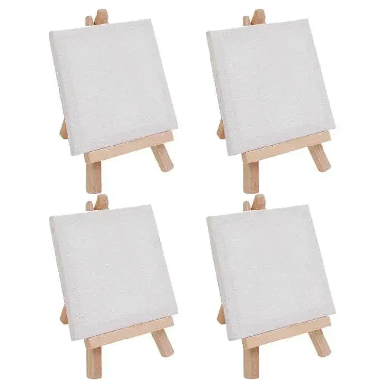 High-Quality Mini Canvas Easels Set with Foldable Stand for Artists and Craft Enthusiasts - ToylandEU