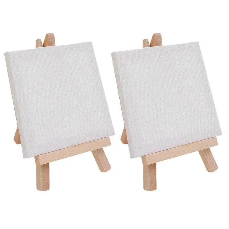 High-Quality Mini Canvas Easels Set with Foldable Stand for Artists and Craft Enthusiasts - ToylandEU