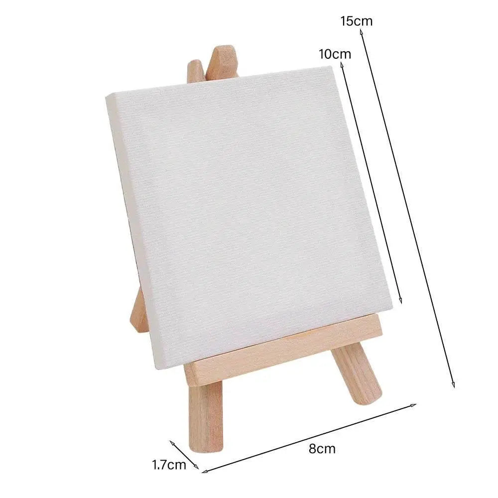 High-Quality Mini Canvas Easels Set with Foldable Stand for Artists and Craft Enthusiasts - ToylandEU