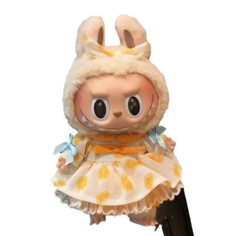 High-Quality Mini Plush Doll Clothes Labubu Shark Onesie Outfit for 17cm Kpop Idol Dolls - ToylandEU
