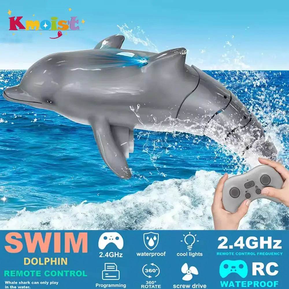 High-Quality Remote Control Dolphin Toy with Waterproof Design for Kids and Pool Play - ToylandEU