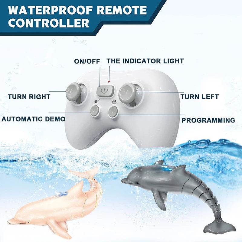 High-Quality Remote Control Dolphin Toy with Waterproof Design for Kids and Pool Play - ToylandEU