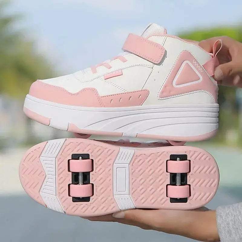High-Quality Roller Skate Shoes for Kids with Adjustable 4 Wheels for Boys and Girls Ideal for Casual Sports and Birthday Gifts - ToylandEU