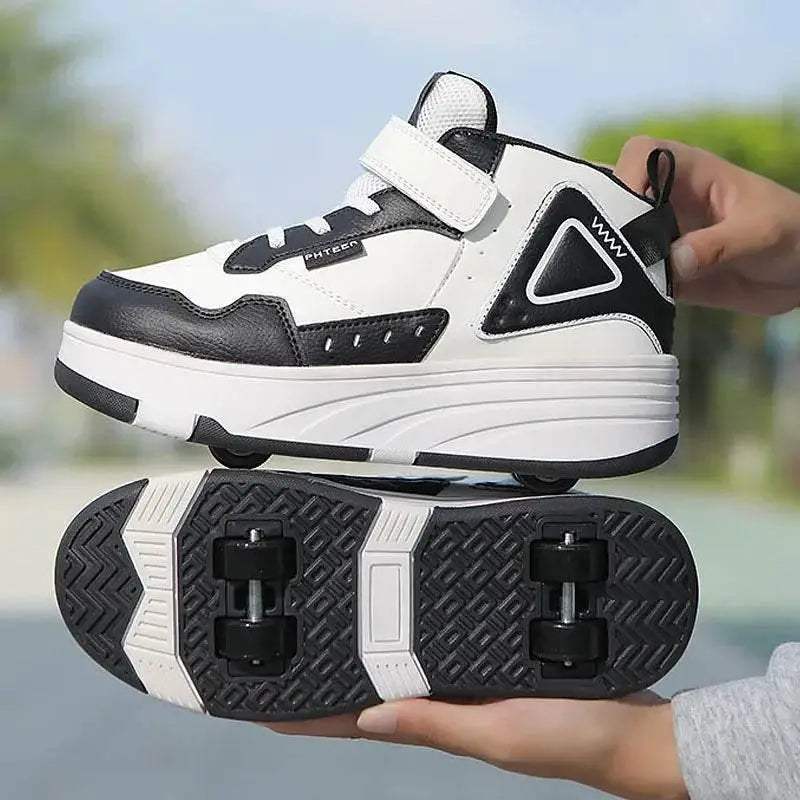 High-Quality Roller Skate Shoes for Kids with Adjustable 4 Wheels for Boys and Girls Ideal for Casual Sports and Birthday Gifts - ToylandEU