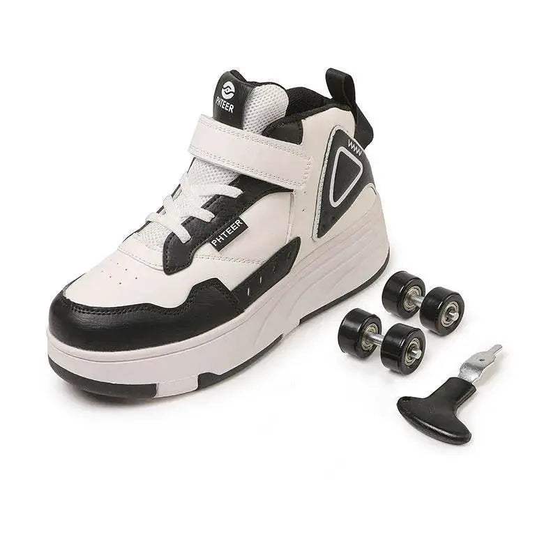 High-Quality Roller Skate Shoes for Kids with Adjustable 4 Wheels for Boys and Girls Ideal for Casual Sports and Birthday Gifts - ToylandEU