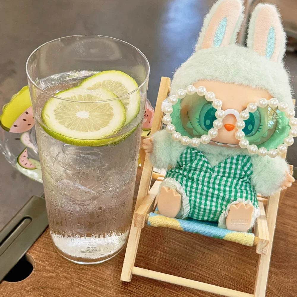 High-Quality Ropa Labubu Doll Accessories Stylish Summer Bikini Outfit with Sunglasses for 15 to 17 Centimeter Dolls Labubu - ToylandEU