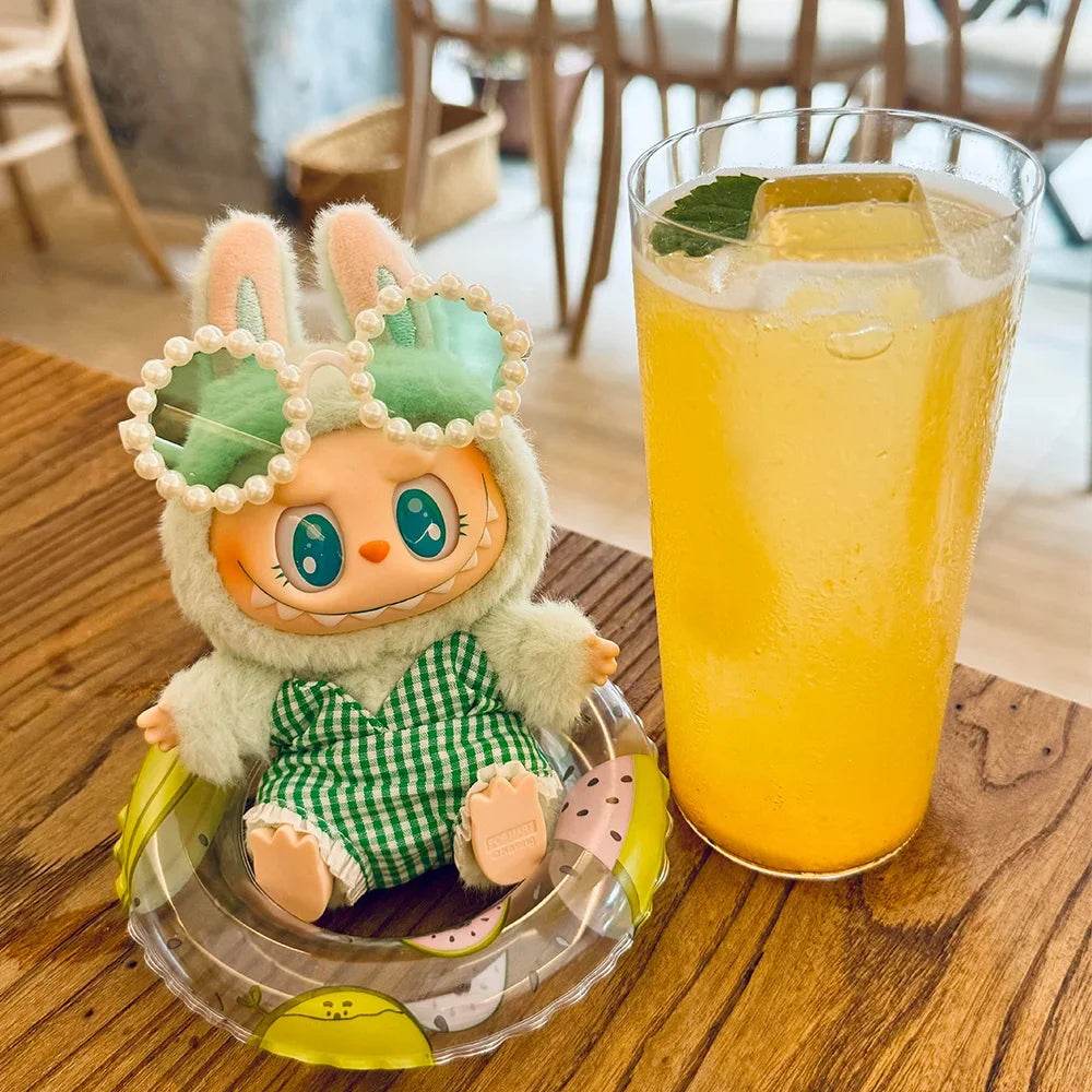 High-Quality Ropa Labubu Doll Accessories Stylish Summer Bikini Outfit with Sunglasses for 15 to 17 Centimeter Dolls Labubu - ToylandEU