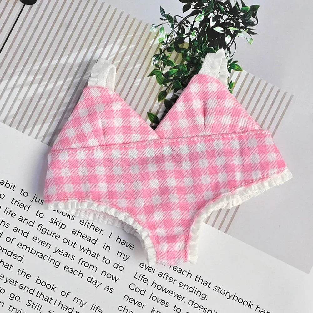 High-Quality Ropa Labubu Doll Accessories Stylish Summer Bikini Outfit with Sunglasses for 15 to 17 Centimeter Dolls Labubu - ToylandEU