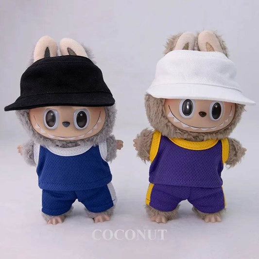 High-Quality Sports Suit Set for 15-17cm Labubu Dolls with Stylish Matching Hat - ToylandEU