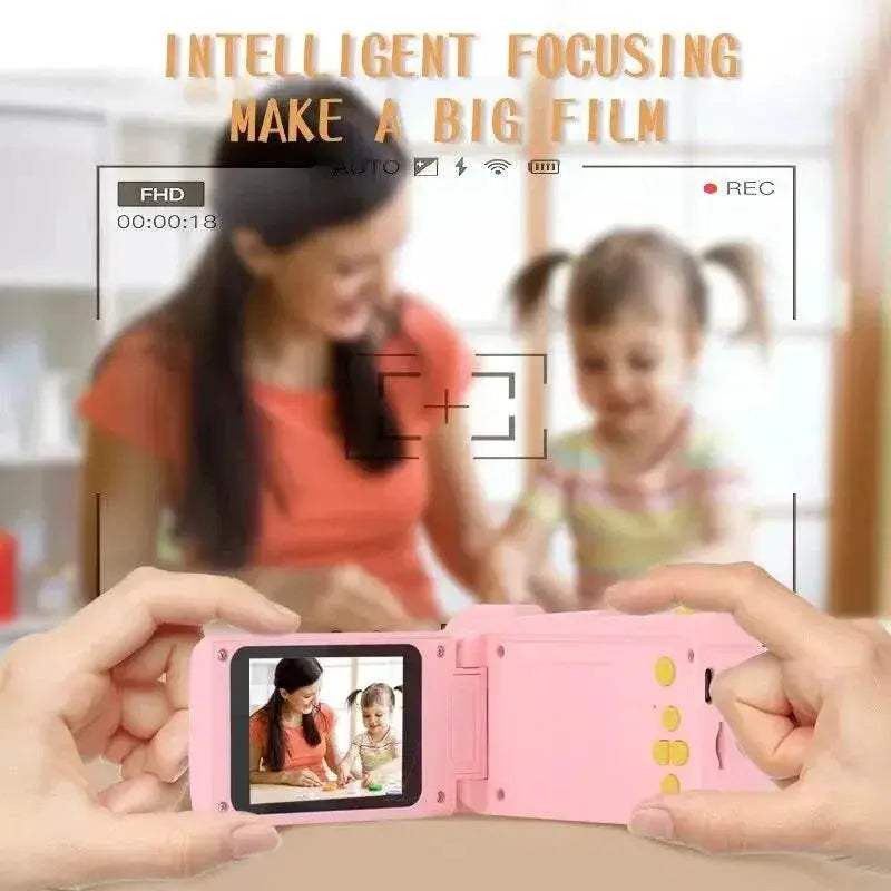 High Resolution Kids Video Camcorder with 1080P Recording and Large Display for Creative Learning and Fun - ToylandEU