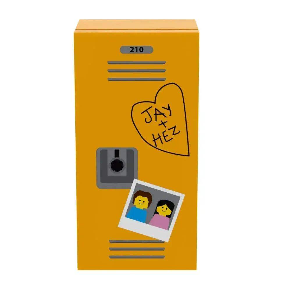 LEGO Figure Locker With Sweetheart Artwork And Real Bricks - ToylandEU