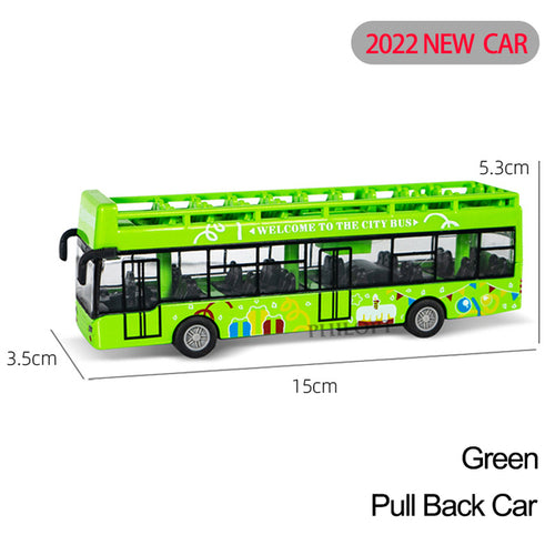 Miniature Diecast Pull-back Bus Toy Model 1:50 Scale ToylandEU.com Toyland EU