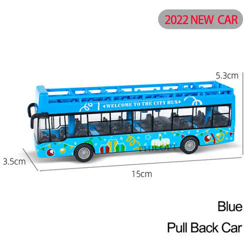 Miniature Diecast Pull-back Bus Toy Model 1:50 Scale ToylandEU.com Toyland EU