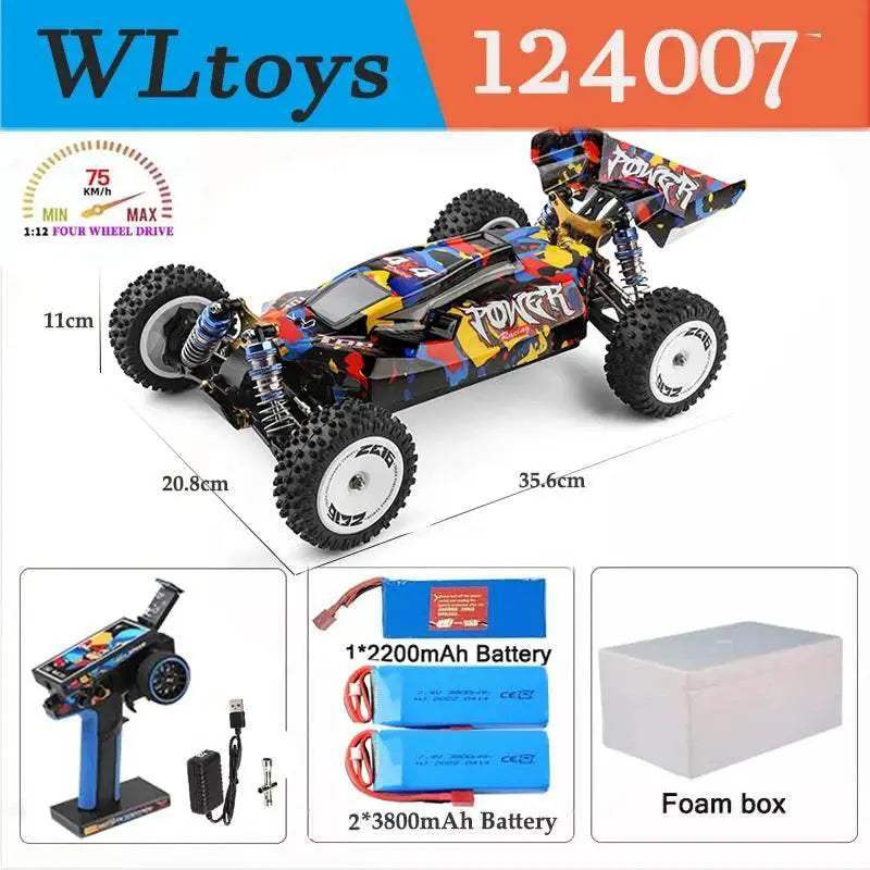  High-Speed 1:12 Scale Racing RC Car with 75KM/H Brushless Motor -  -  ToylandEU™