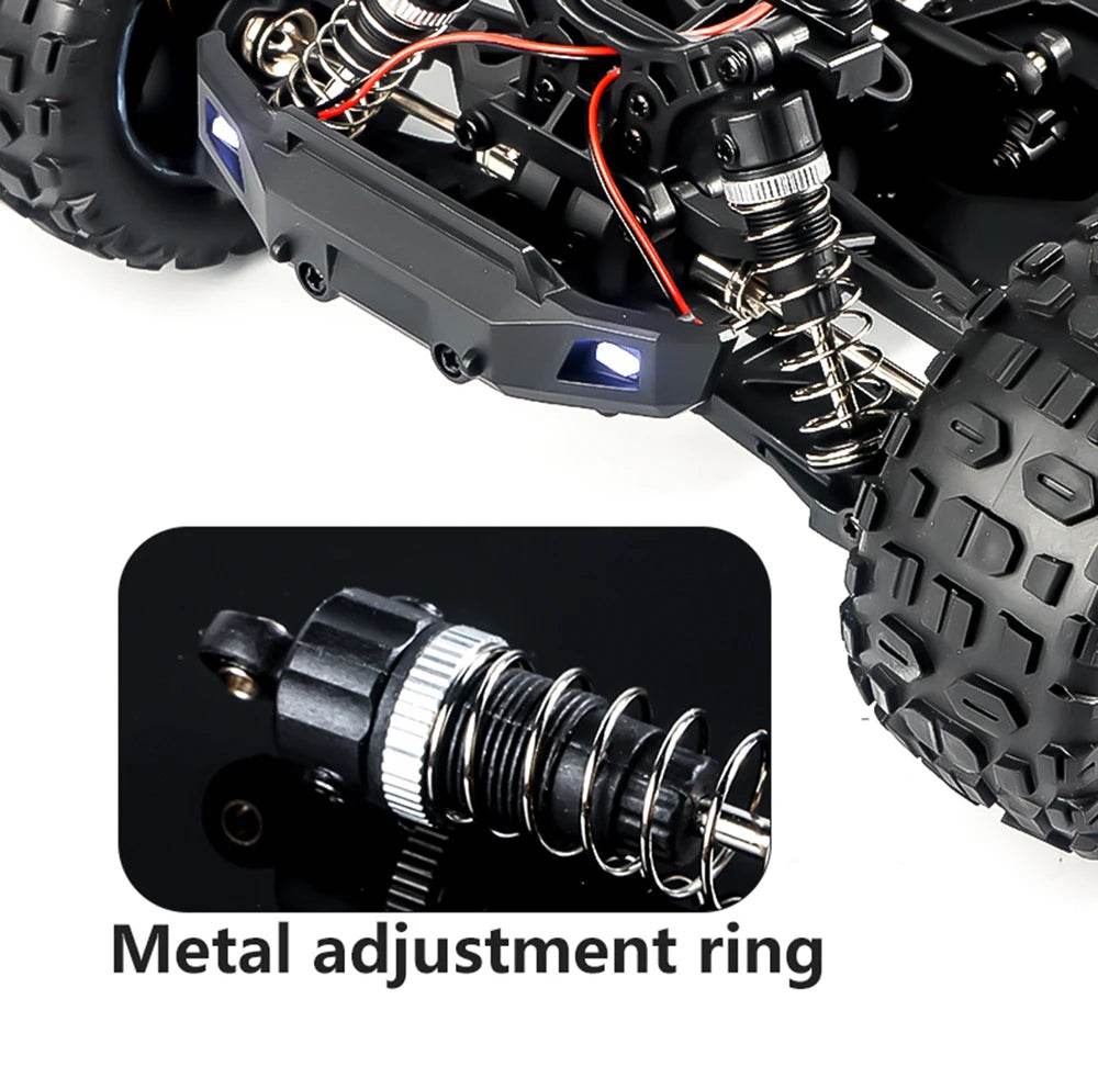 High-Speed 1:14 4WD Brushless RC Drift Monster Truck - HAIBOXING 2105A Dual-Battery for Kids and WLtoys 144001 Comparison - ToylandEU