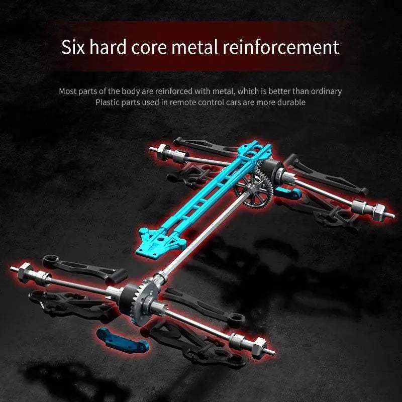 High-Speed 1:16 RC Off-Road Car With LED Lights For Children Adventure Fun - ToylandEU