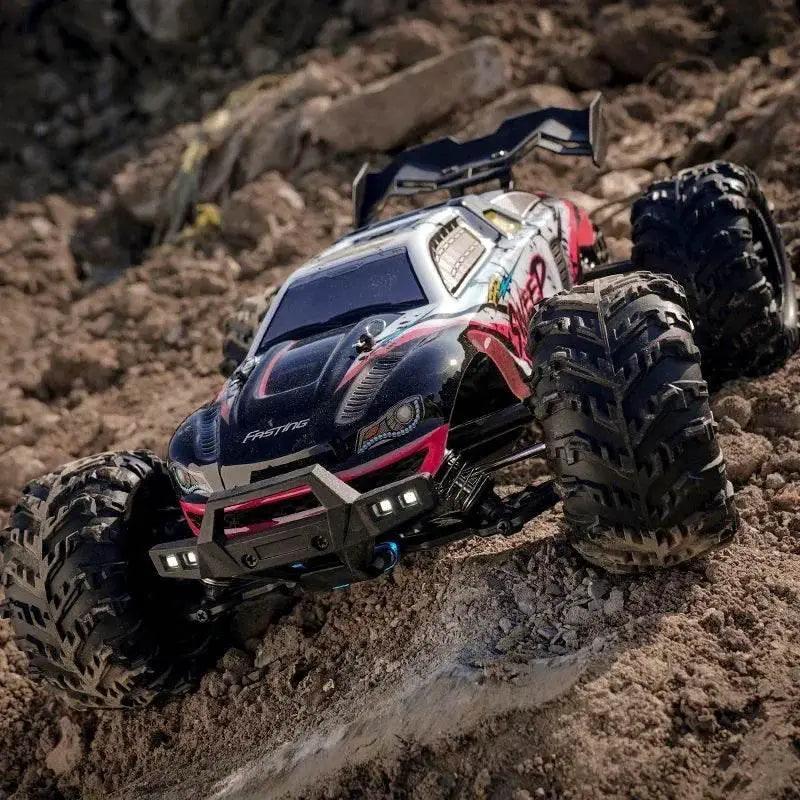  High Speed 1:16 Scale 4WD RC Car with LED Lights | Remote Control  -  ToylandEU™