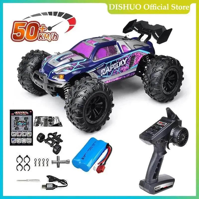  High Speed 1:16 Scale 4WD RC Car with LED Lights | Remote Control  -  ToylandEU™