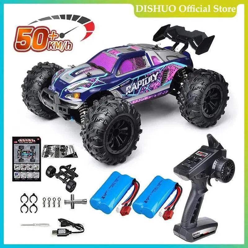  High Speed 1:16 Scale 4WD RC Car with LED Lights | Remote Control  -  ToylandEU™