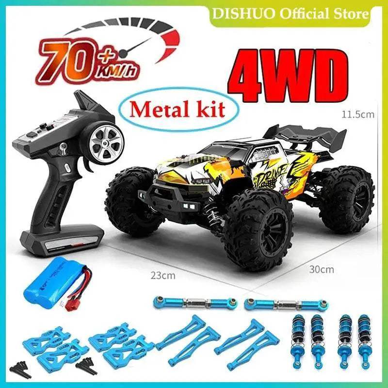  High Speed 1:16 Scale 4WD RC Car with LED Lights | Remote Control  -  ToylandEU™