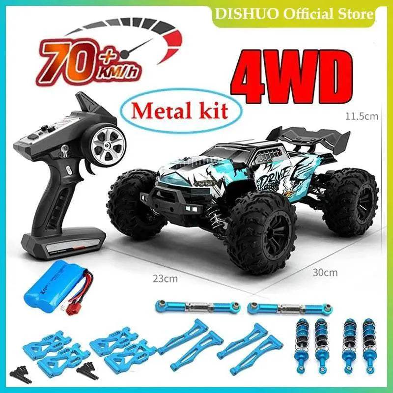  High Speed 1:16 Scale 4WD RC Car with LED Lights | Remote Control  -  ToylandEU™