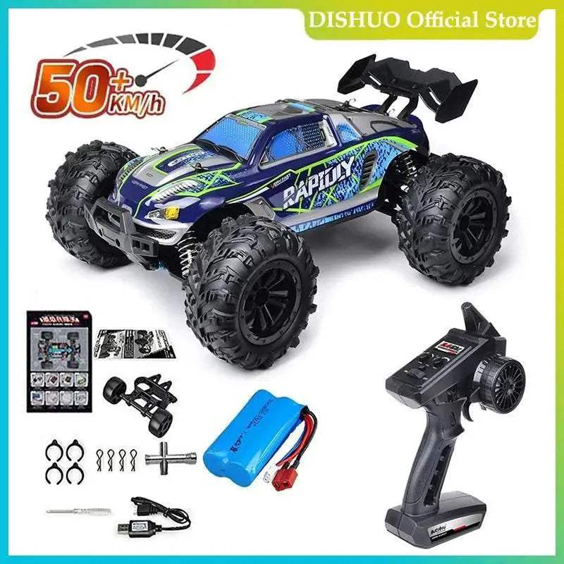  High Speed 1:16 Scale 4WD RC Car with LED Lights | Remote Control  -  ToylandEU™