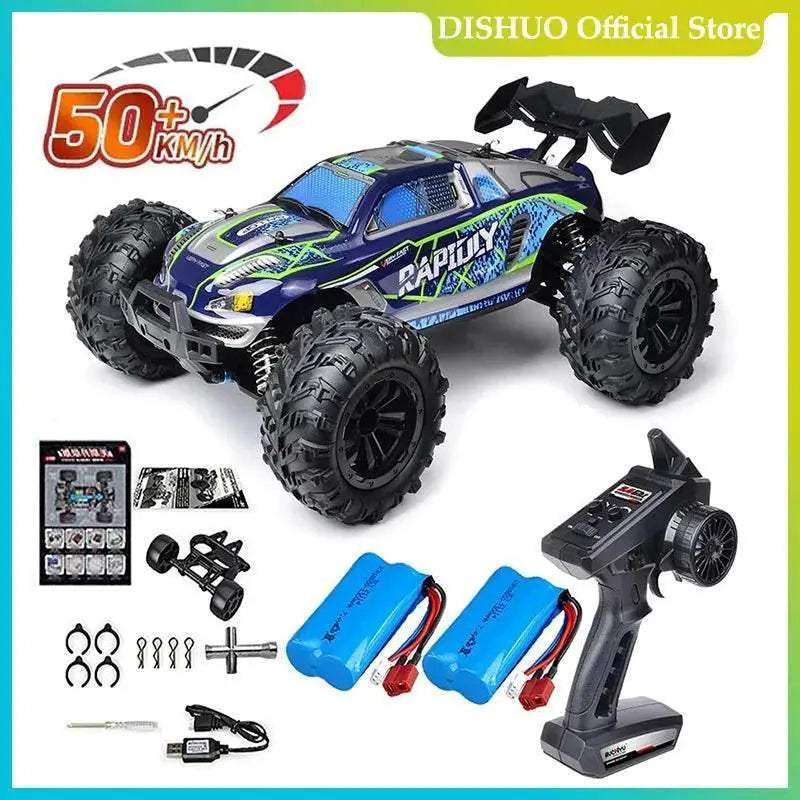  High Speed 1:16 Scale 4WD RC Car with LED Lights | Remote Control  -  ToylandEU™