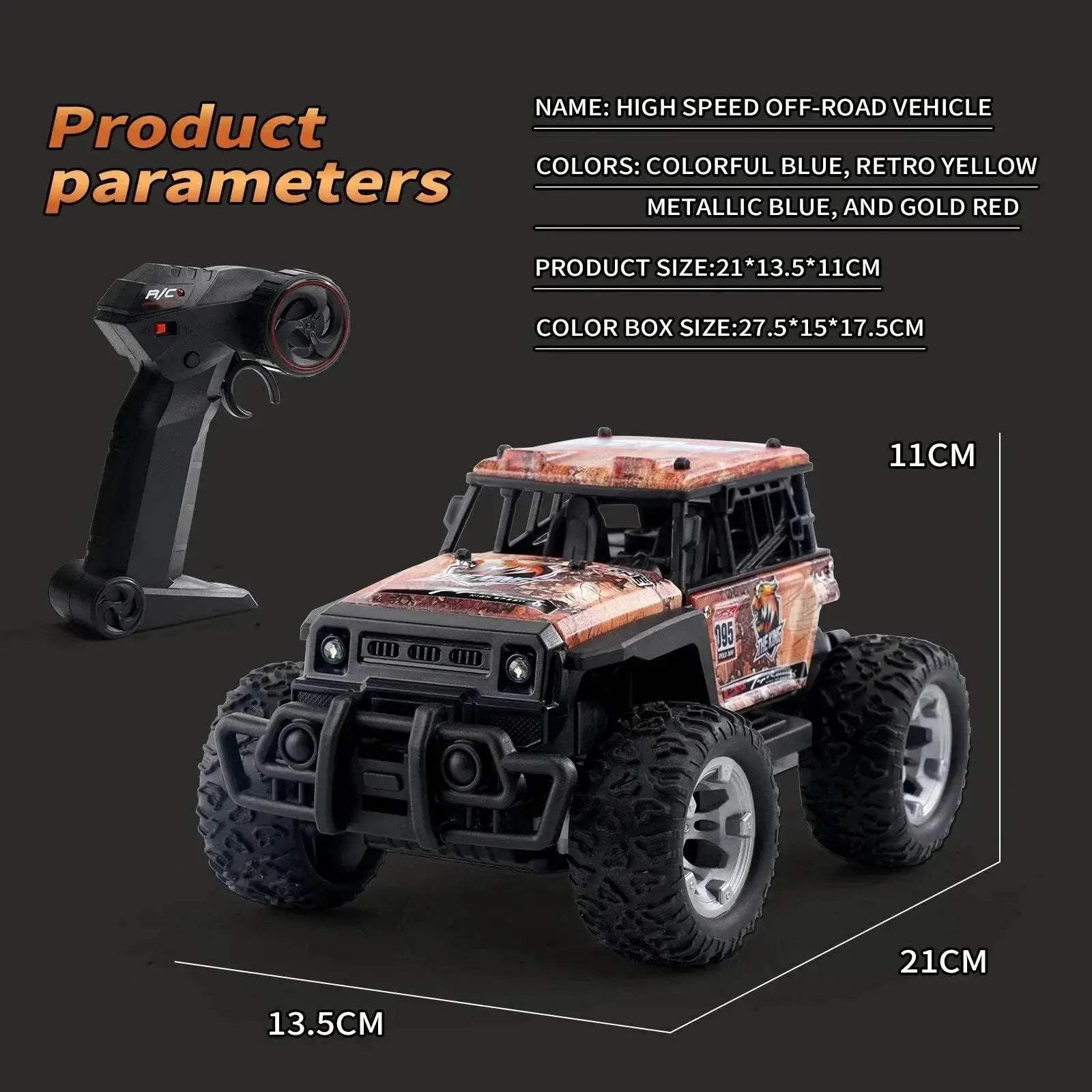  High Speed 1:20 Scale RC Car with LED Lights and Double Motors -  -  ToylandEU™