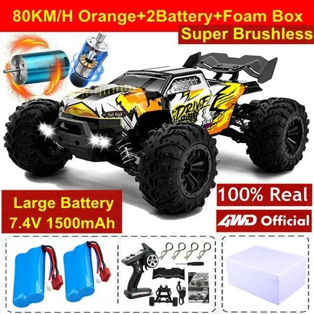 High Speed 4WD Remote Control Car Brushless Kids And Adults - ToylandEU