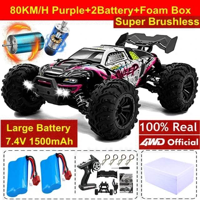 High Speed 4WD Remote Control Car Brushless Kids And Adults - ToylandEU