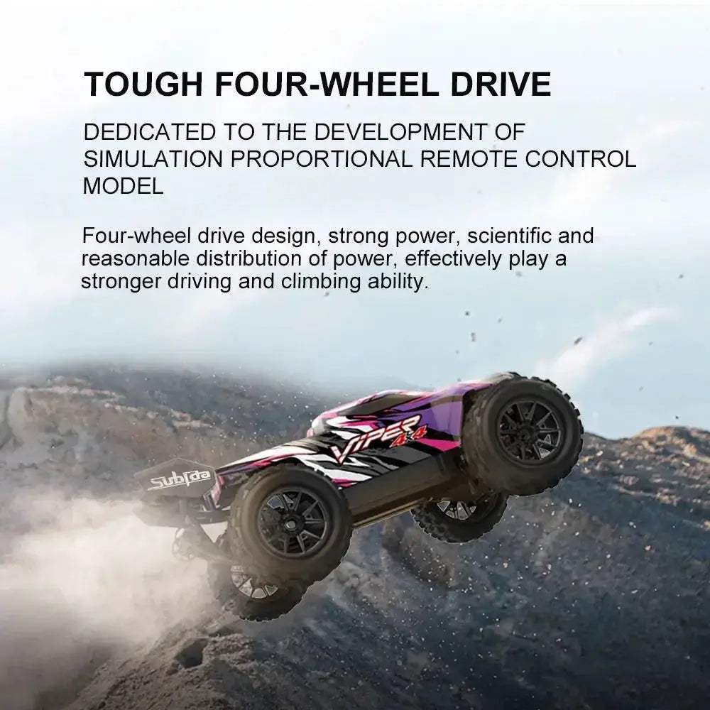 High Speed 50KMH RC Car With LED Lighting Off Road - ToylandEU