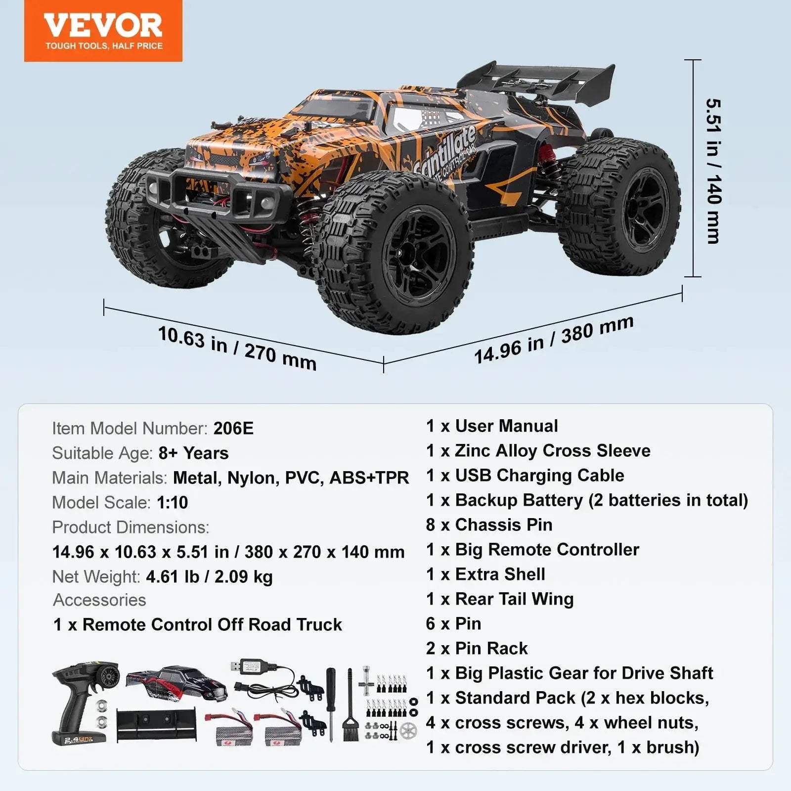 High Speed All Terrain 4WD RC Car Wheelie Fun Kids - ToylandEU