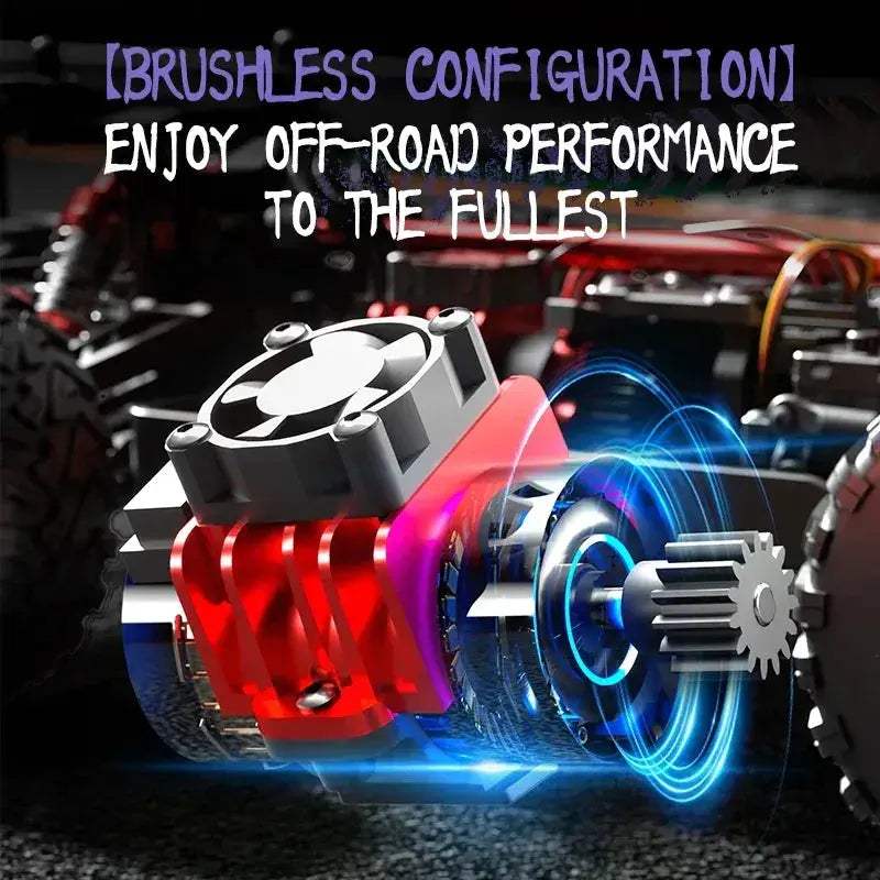 High-Speed Brushless 4WD Off-Road RC Car With Hydraulic Suspension - ToylandEU