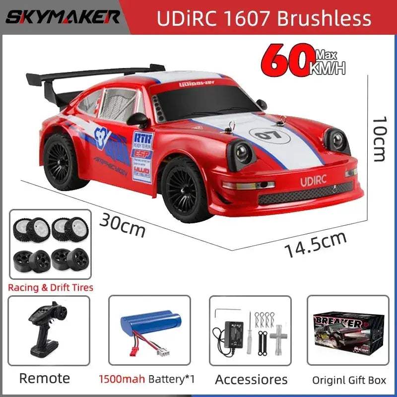 High Speed Brushless 4WD RC Car 1/16 Drift Off-road Toy - ToylandEU