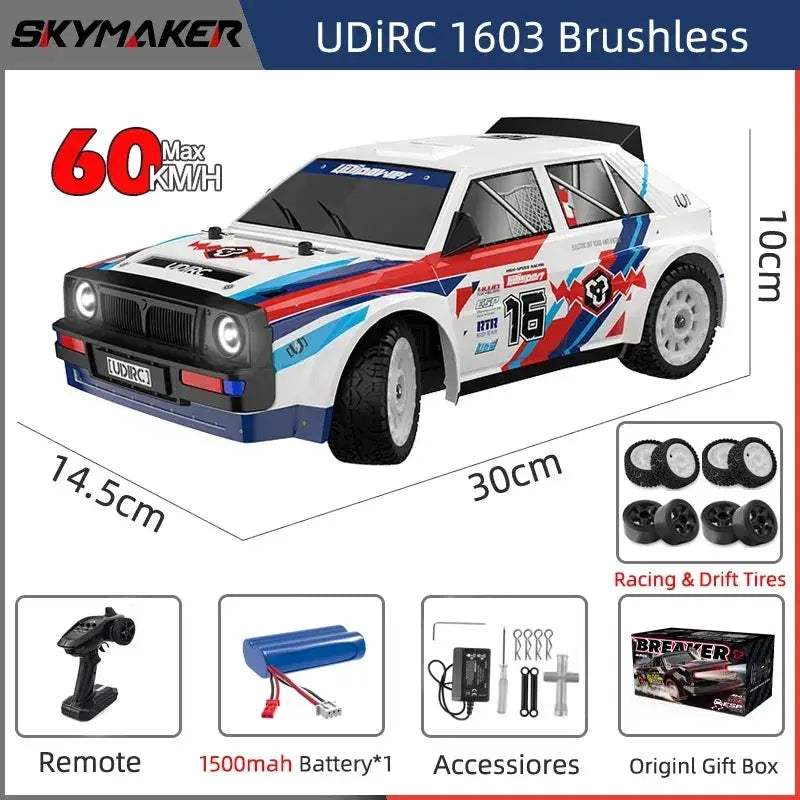 High Speed Brushless 4WD RC Car 1/16 Drift Off-road Toy - ToylandEU