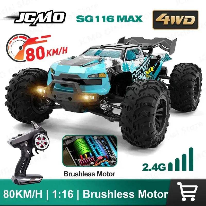 High Speed Brushless RC Car 4WD Off Road Professional Racing - ToylandEU