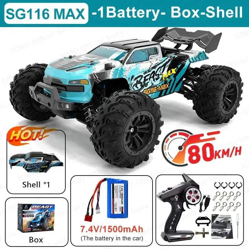 High Speed Brushless RC Car 4WD Off Road Professional Racing - ToylandEU