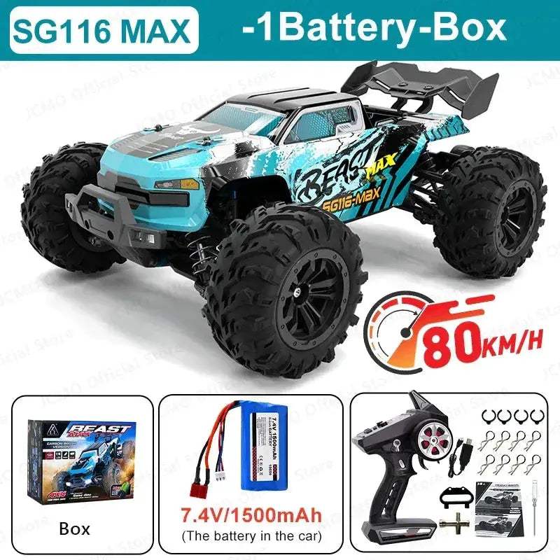 High Speed Brushless RC Car 4WD Off Road Professional Racing - ToylandEU