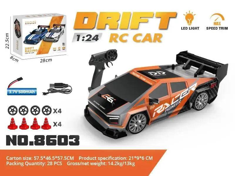  High-Speed Drift RC Racing Car Kit with Remote Control - Ready-to-Go  -  ToylandEU™