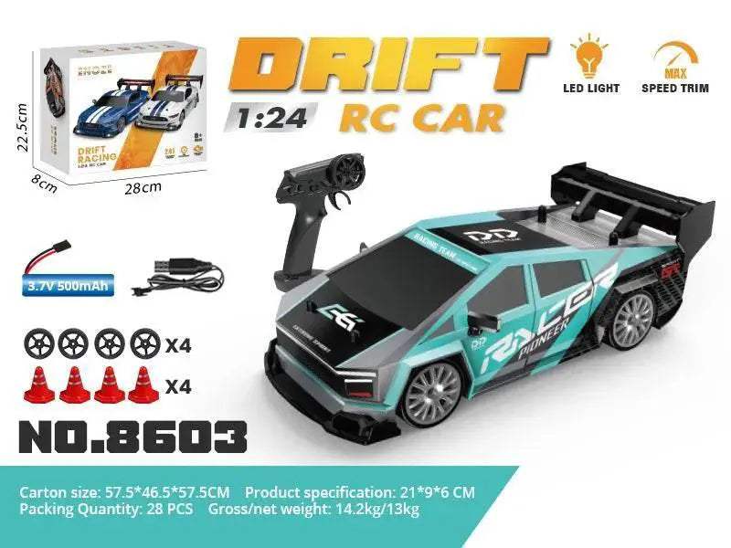  High-Speed Drift RC Racing Car Kit with Remote Control - Ready-to-Go  -  ToylandEU™